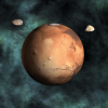 Mars, 20 cm x 20 cm 